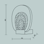 Настенный светильник (бра) Биология / Biology 3000К 3Вт, MOD367WL-L3BSK. TM Maytoni
