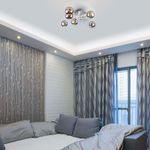 Потолочный светильник с круглыми стеклянными плафонами 30140/6 хром