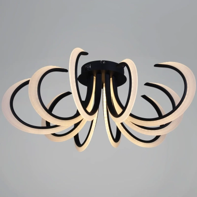 74390-0.3-5+5 black светильник потолочный Reluce, LED