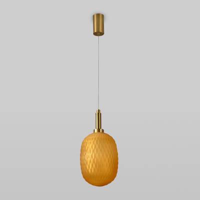 Подвесной светильник со стеклянным плафоном 50266/1 янтарный