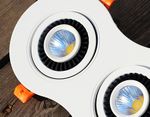 Встраиваемый потолочный светодиодный светильник S505/2 W белый 5+5W