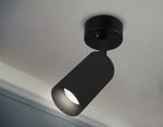 Накладной спот с выключателем TA127 BK черный GU10 max 12W D70*164*D55