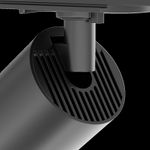 Трековый светильник Focus Led Zoom Unity 3000K 12Вт 15°-50°, TR021-1-12B3K-Z-B. TM Maytoni