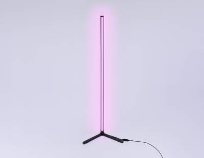 Светильник светодиодный напольный RGB с пультом FL8022 BK черный LED 15W RGB D32*1250 (ПДУ РАДИО 2.4G)