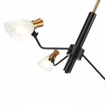 SLE205403-03 Люстра подвесная Черный, Латунь/Белый E14 3*60W