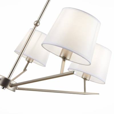 SLE300102-05 Светильник потолочный Никель/Белый E14 5*40W