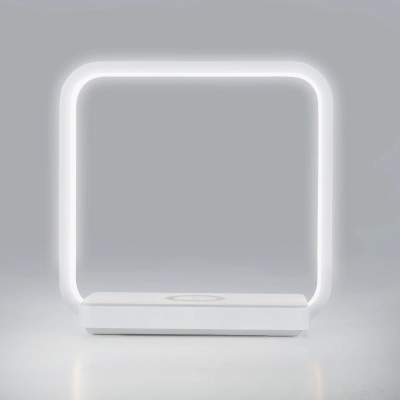 Светодиодная настольная лампа с беспроводной зарядкой QI 80502/1 белый, LED