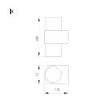 Светильник SP-SPICY-WALL-TWIN-S180x72-2x6W Day4000 (GD, 40 deg) (Arlight, IP20 Металл, 3 года)
