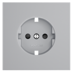 VLS000716 Накладка для розетки с заземлением и защитными шторками, S70 (серый). (ТМ Maytoni)