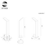 SL094.405.01 Светильник уличный наземный ST-Luce Черный/Черный LED 1*6W 4000K