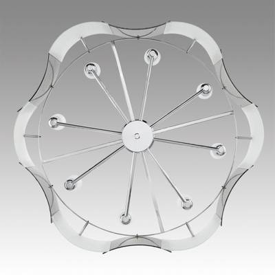 6594/8 MODERNI LN25 148 хром/тонированное стекло, металл/стекло Люстра подвесная E14 8*40W 220V DANDY