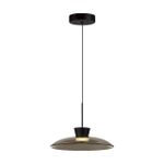 5055/9L L-VISION ODL24 321 черный/дымчатый/металл/стекло Подвес LED 9W 3000К SAUCER