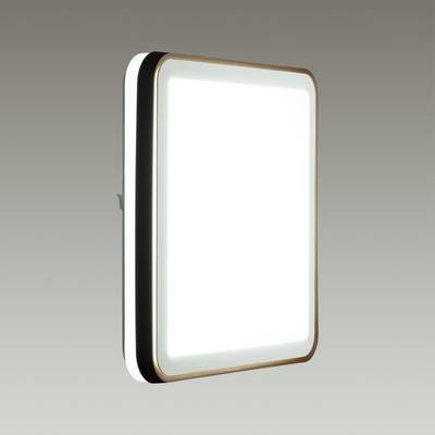 7621/DL PALE SN 108 Светильник пластик/черн./медный LED 48Вт 3000-6300K 440х440 IP43 пульт ДУ EFFA