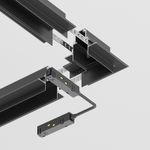 Коннектор угловой Gravity встраиваемый черный, TRX010CL-22B. TM Maytoni