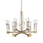 SL815.203.06 Люстра подвесная ST-Luce Матовое золото/Матовое золото, Прозрачный LED 6*8W 4000K