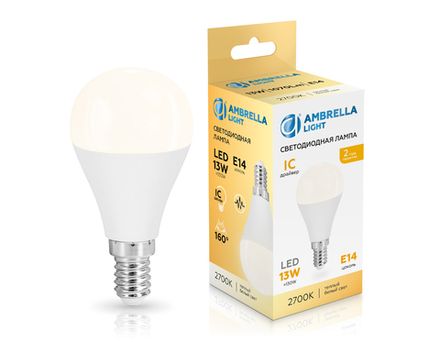 Лампа светодиодная 451313 LED P45 13W IC E14 2700K 175-265V