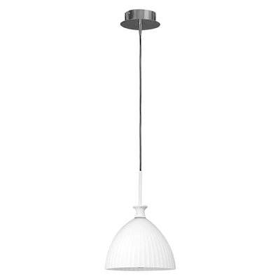 810020 Подвес AGOLA 1х40W E14 ХРОМ/БЕЛЫЙ Lightstar