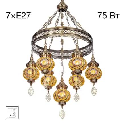 CL419165 Каир Мозаика Янтарь Люстра