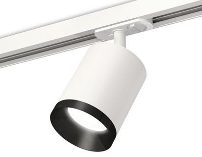 Комплект трекового светильника XT7421002 SWH/PBK белый песок/черный полированный MR16 GU5.3 (A2536, C7421, N7031)