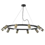 LR0203100 Люстра RULLO 10х50W GU10 ЧЕРНЫЙ/БРОНЗА (571020+214431-10+202430-10)