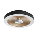 7753/18L MITRA LED SN Светильник пластик/белый/черный/золотой LED 18Вт 4000K D320 IP54 QUANTUM