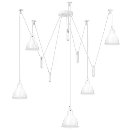 761056 Люстра ACROBATA 5х40W E14 БЕЛЫЙ Lightstar