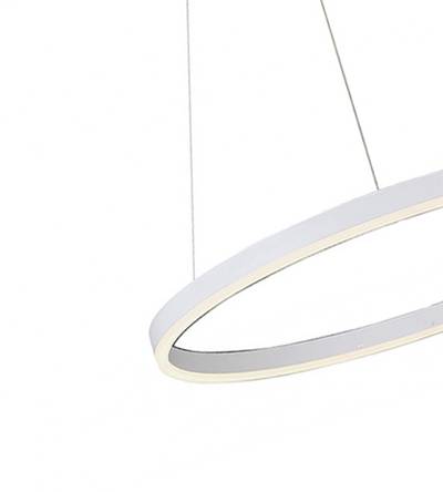 08212,01A(4000K) Подвес Тор белый d40 h150 Led 23W (4000K) 2 типа крепления