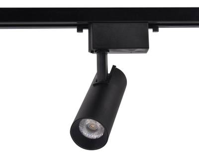 Трековый однофазный светодиодный светильник GL5858 BK черный LED 10W 4200K 24°