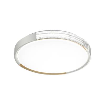7612/DL PALE SN 134 Светильник пластик/белый/золотистый LED 48Вт 3000-6300K D400 IP43 пульт ДУ VELIO