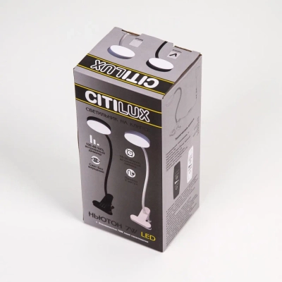 Citilux Ньютон CL803070N LED Лампа на прищепке с диммером Белая