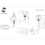 SL1755.151.01 Светильник настенный ST-Luce Никель/Белый E14 1*40W