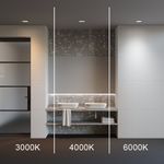 Встраиваемый светильник Okno 3000-4000-6000K 18W 100° IP 44, DL056-18W3-4-6K-B. TM Maytoni