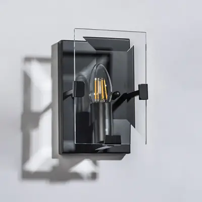 713617 Бра NOVARA 1x40W E14 ЧЕРНЫЙ МАТОВЫЙ Lightstar