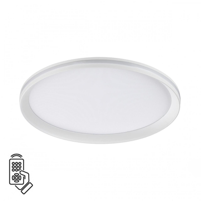 7749/60L MITRA LED SN 544 Светильник металл/PMMA/белый LED 60Вт 3000-6000К D386 IP20 пульт ДУ BETA