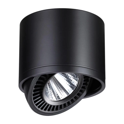 358814 OVER NT21 432 черный Светильник накладной светодиодный IP20 LED 18W 1600Лм 4000K 220V GESSO