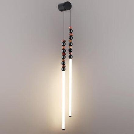 7187/16WL HIGHTECH ODL26 223 светильник черный/акрил/агат/металл IP20 LED 16W 3500K 220V MONELLA