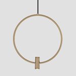 Подвесной светильник 50257/3 LED черный/ латунь