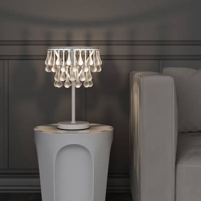 Настольный светильник со стеклянными подвесками 01126/1