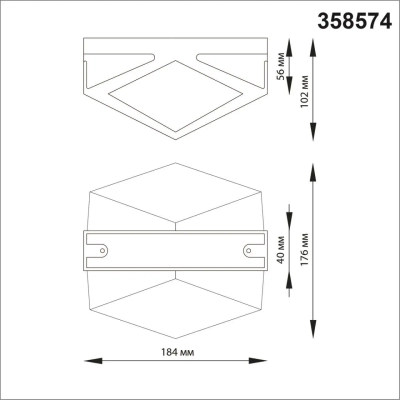 358574 STREET NT21 380 темно-серый Ландшафтный настенный светильник IP54 LED 4000K 12W 85-265V KAIMAS