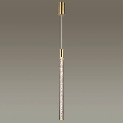 4369/5L HIGHTECH ODL23 267 полированное золото/акрил с пузырьками Подвесной св-к IP20 LED 4W 200Лм 3000K SPARKY