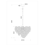 Подвесная люстра ARTE LAMP MALLIKA A4077LM-6GO, 6хE14