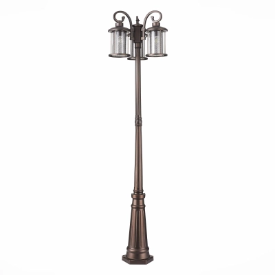 SL080.425.03 Светильник уличный наземный ST-Luce Темный кофе/Прозрачный, Темный кофе E27 3*100W