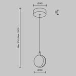 Подвесной светильник Mind 3000К 10Вт, MOD299PL-L10BC3K. TM Maytoni