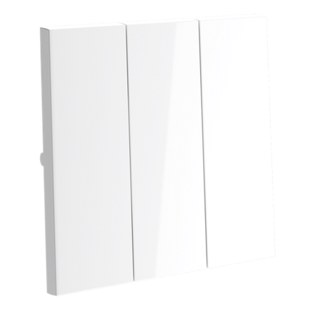 VLS000501 Клавиши для выключателя/переключателя трехклавишного, S70 (белый глянцевый). (ТМ Maytoni)