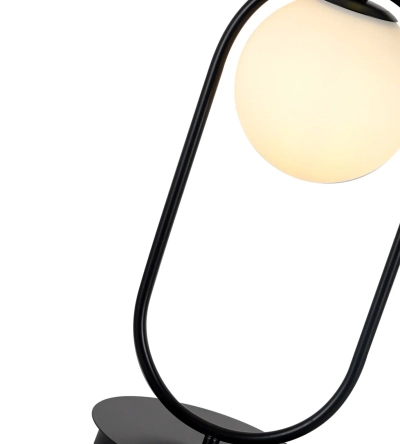 07631-8,19 Настольная лампа Кенти черный d20 h42 E14 1*40W