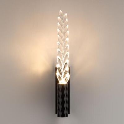 5459/4WL L-VISION ODL_EX26 041 черный глянцевый/прозрачн./металл/стекло Настенный светильник LED 4W 3000K 145Лм KOLOS