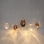 7113/4LA L-VISION ODL25 Подвесной светильник бронзовый/винное стекло/металл IP20 LED 4W 300Лм 3000K 200° 220V GEMME