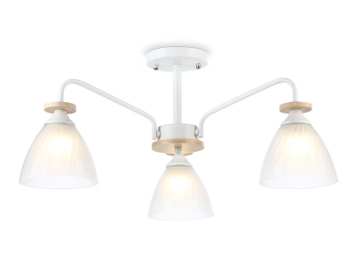 Светильник подвесной TR9562/3 WH/FR белый/белый матовый E27/3 max 40W D620*250