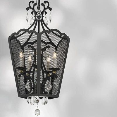 744157 Люстра CASTELLO 5х40W E14 ЧЕРНЫЙ/ЗОЛОТО Lightstar