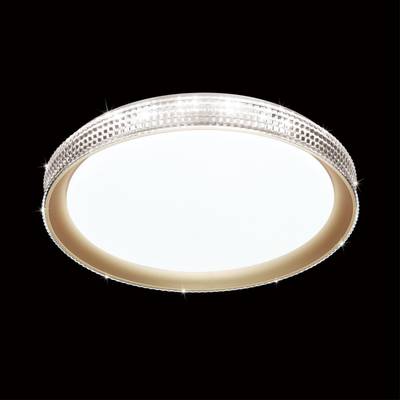 3054/DL PALE SN 183 Светильник пластик/белый/золотистый LED 48Вт 3000-6300K D395 IP43 пульт ДУ SHINY